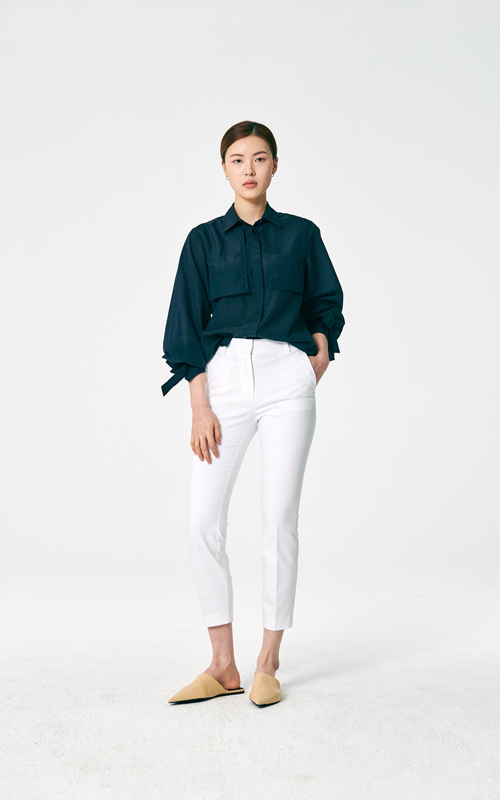 Leah Top _ Navy