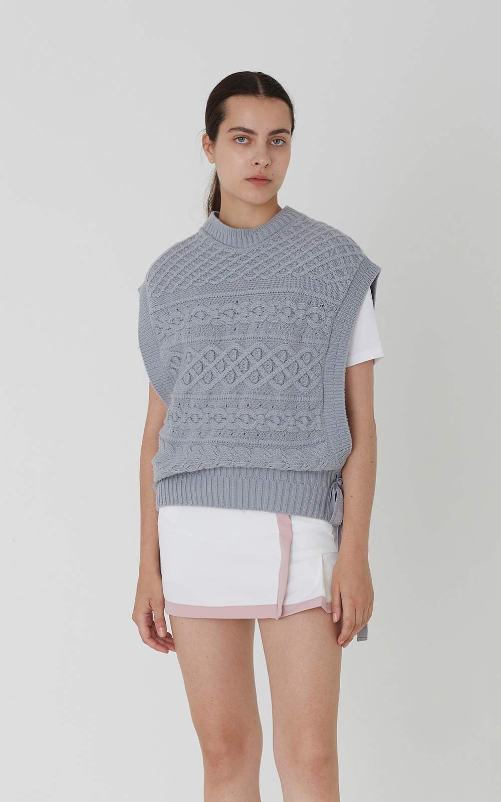 Jamie Knit Vest _ Blue