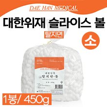 대한위재 대한압축탈지면/롤-슬라이스볼 1호(소) 1봉(450g) (a0685)