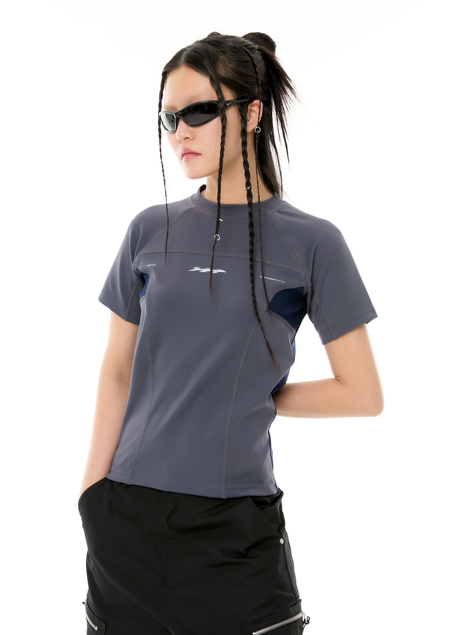 ●ANOTHERYOUTH● 002-23 athletic jersey Tシャツ - charcoal ANOTHERYOUTH