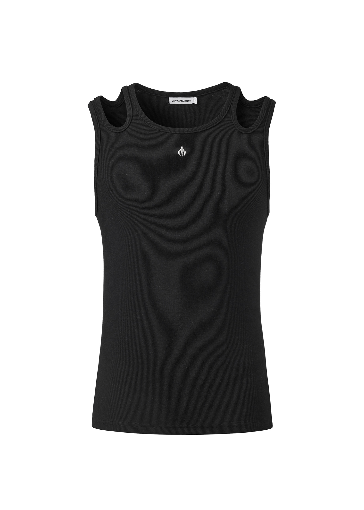★人気【ANOTHERYOUTH】★slit sleeveless - black / unise.x★ bb638f9976255f66a29a6f5ed38811