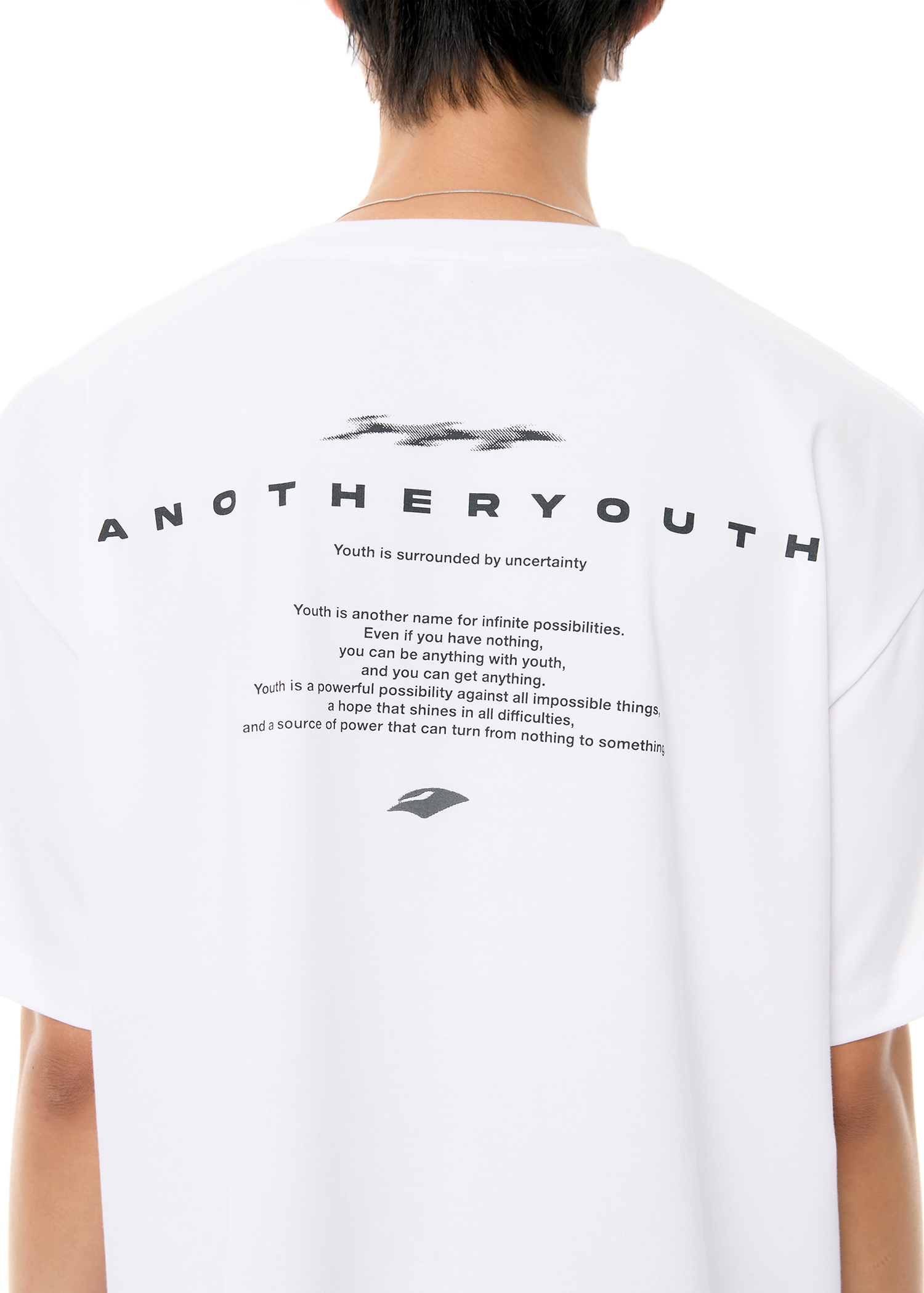 ●ANOTHERYOUTH● 002-23 logo Tシャツ - white ANOTHERYOUTH