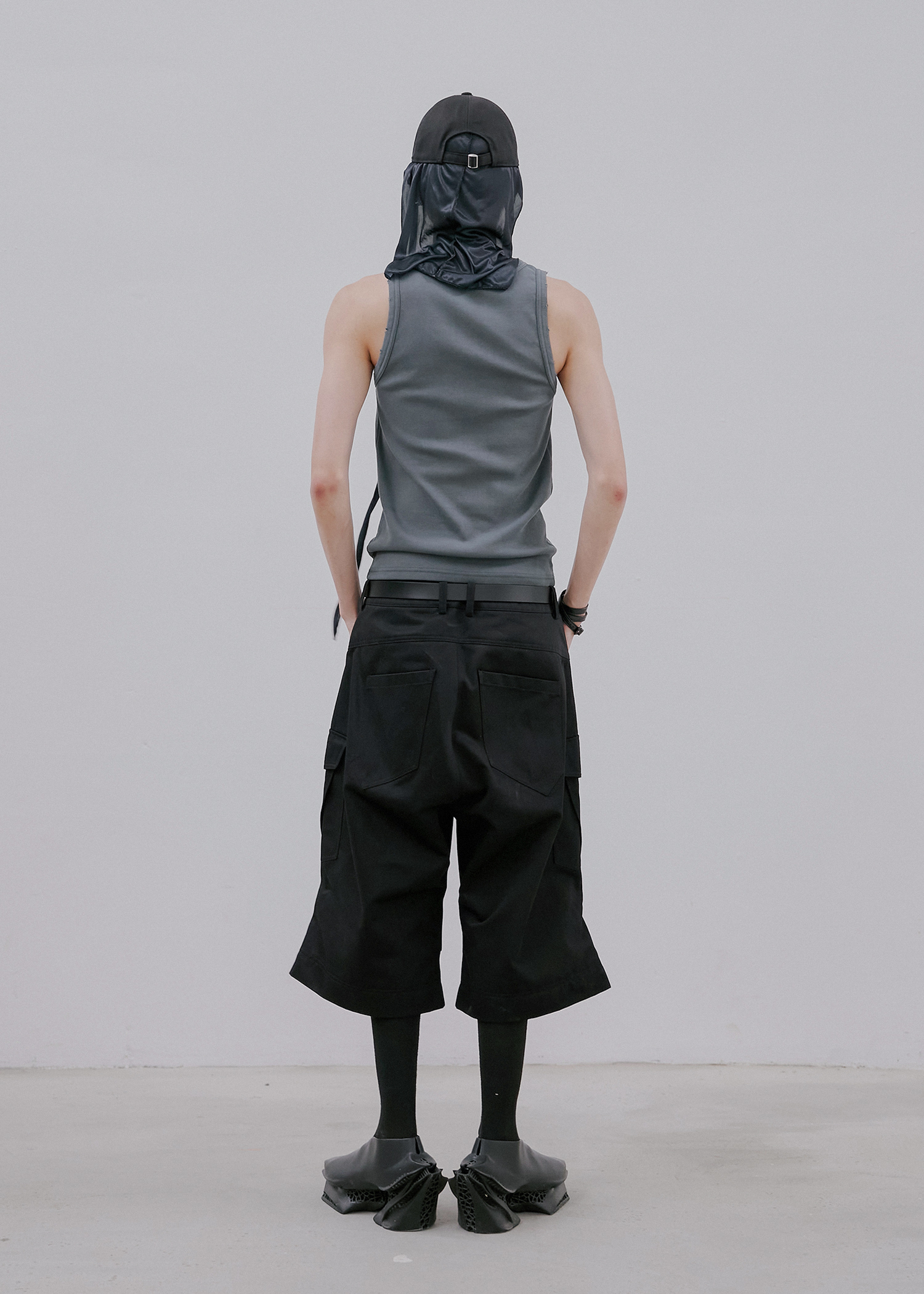 ●ANOTHERYOUTH● damage logo sleeveless - black / unisex ○ANOTHERYOUTH○ damage logo sleeveless - black / unisex