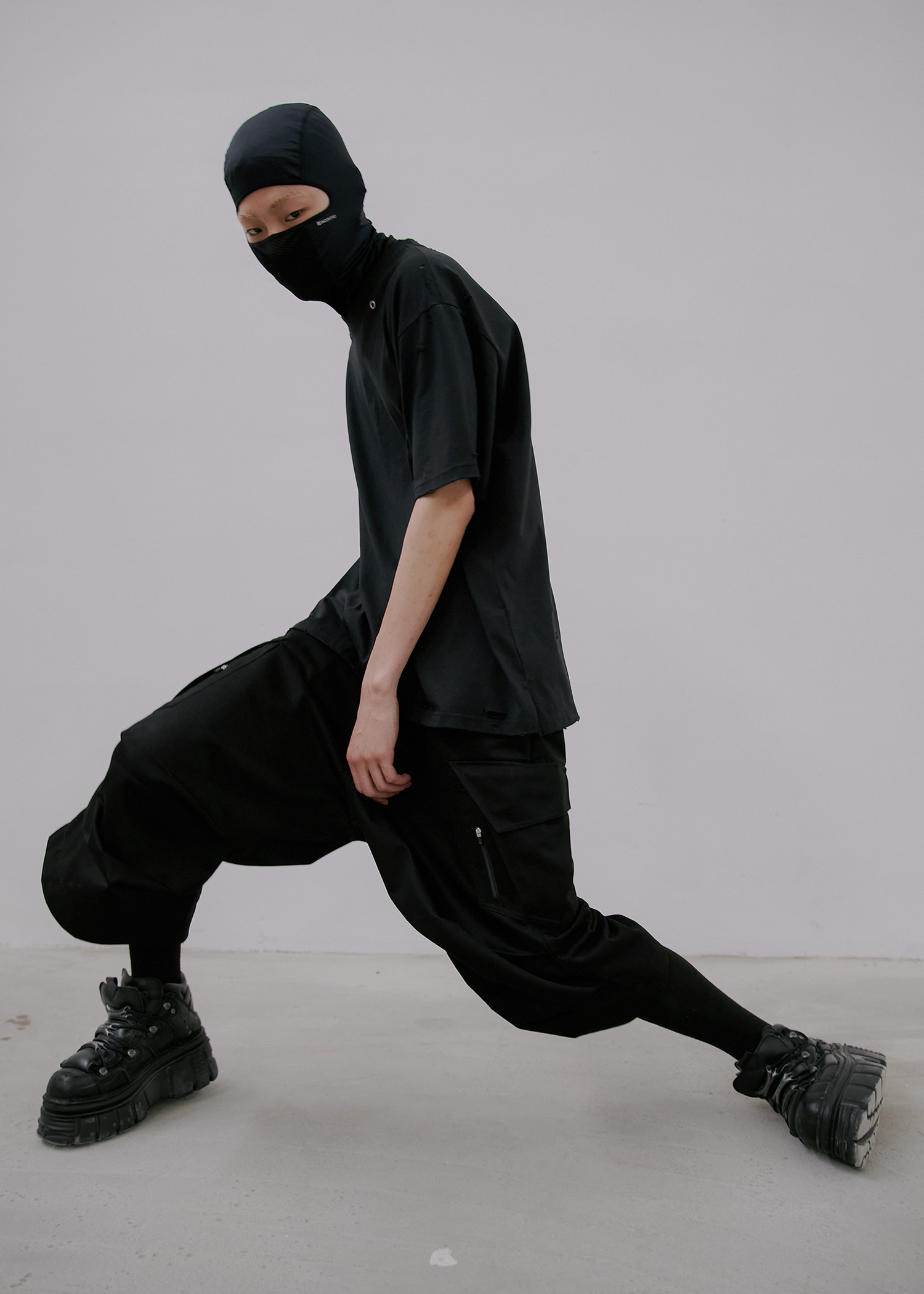 ANOTHERYOUTH ★ eyelet damage t-shirt ANOTHERYOUTH