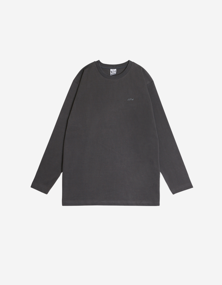 BASIC LONG SLEEVE T_Dark grey