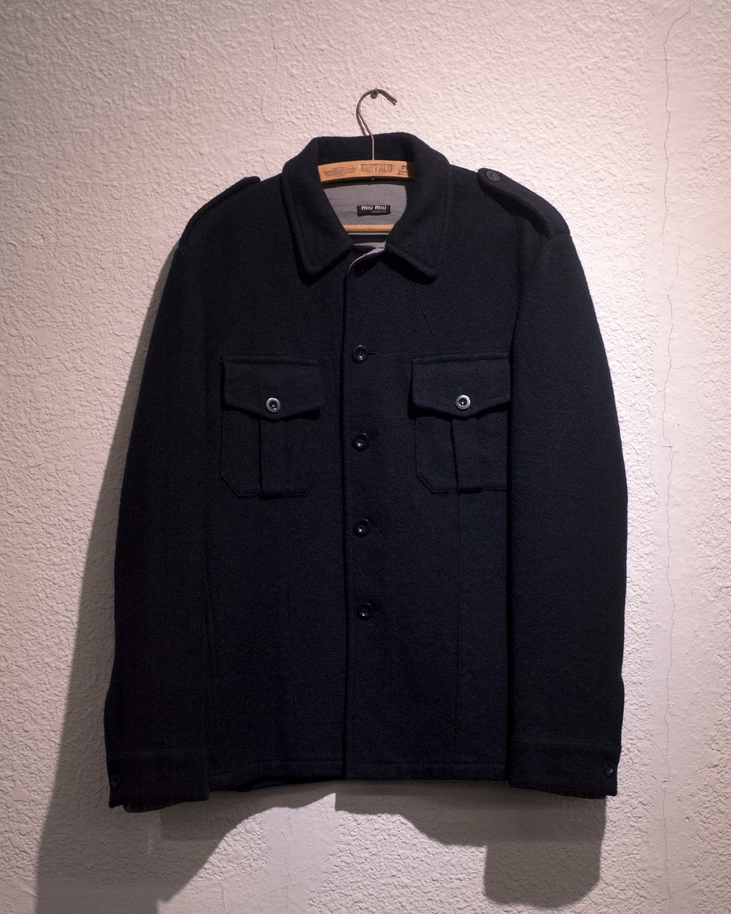 MIU MIU Military Officer Wool Shirt Jacket (S)