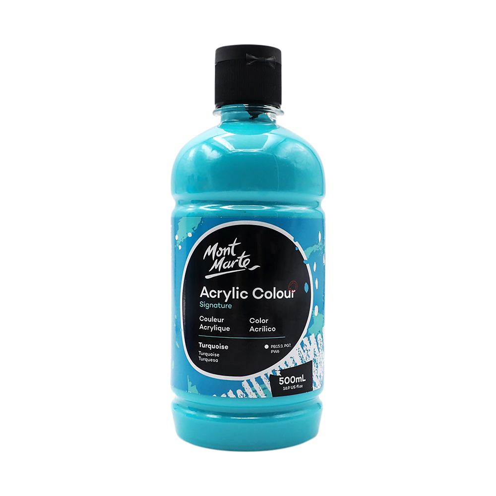 몽마르트 아크릴물감 500ml Turquoise       &gt; MONT MARTE  