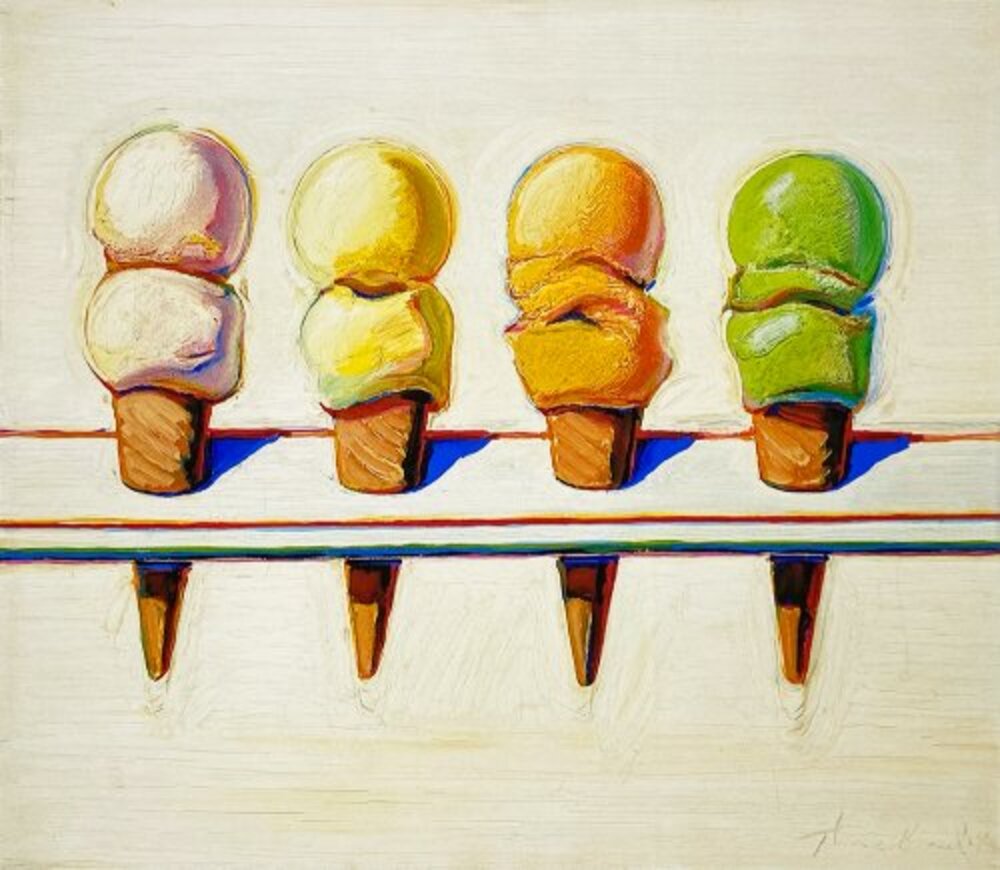 Four Ice Cream Cones