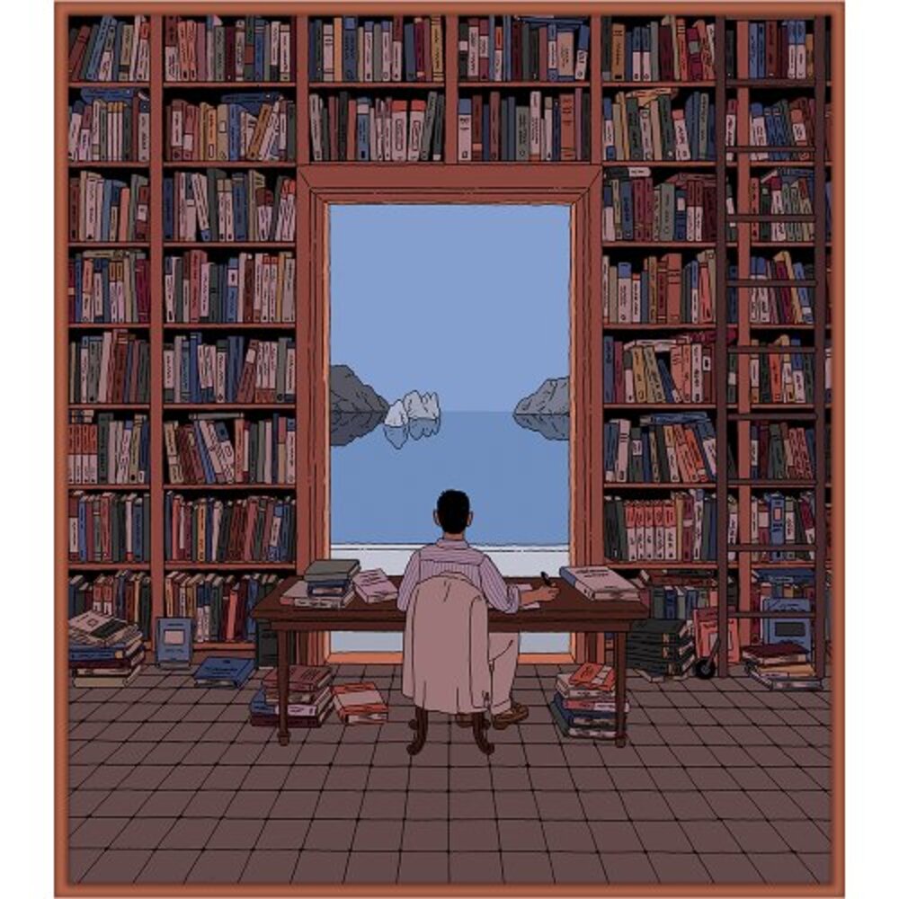 [액자포함] A Library by the Tyrrhenian Sea
