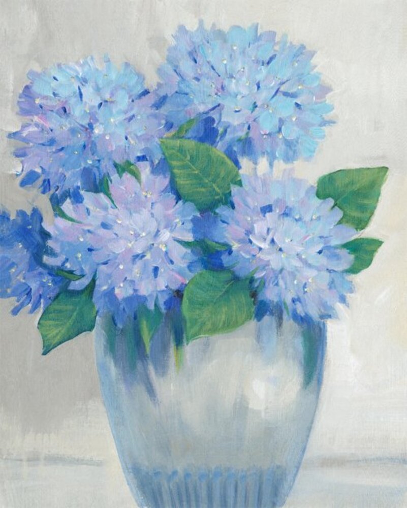 Blue Hydrangeas in Vase II