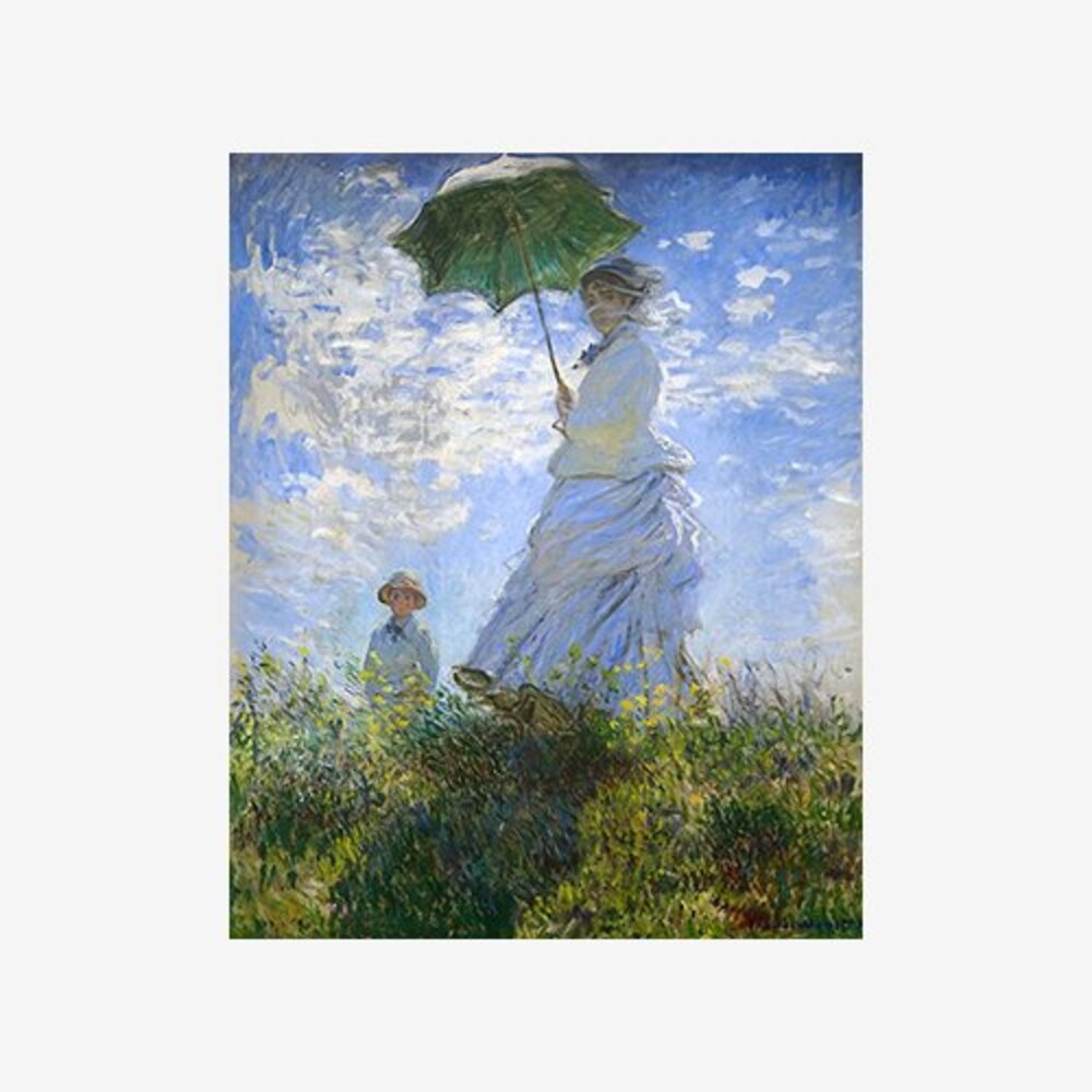 Woman with a Parasol - Madame Monet and Her Son 1875