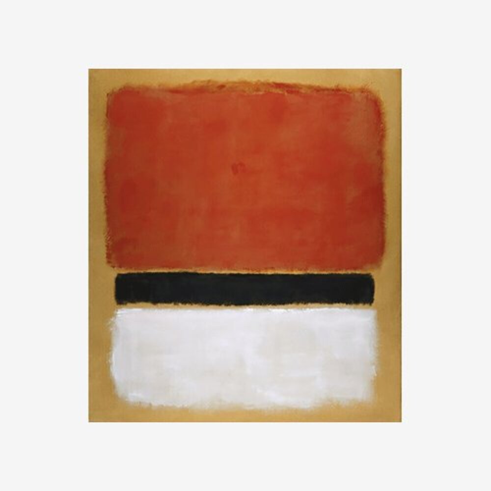 Untitled (Red Black White on Yellow), 1955