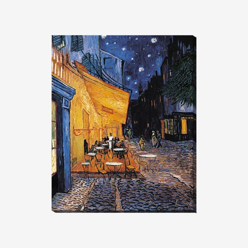 [액자포함] Terrace of a cafe at night