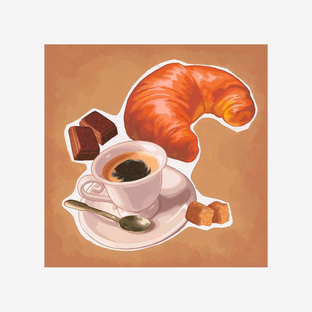 Cafe et croissants