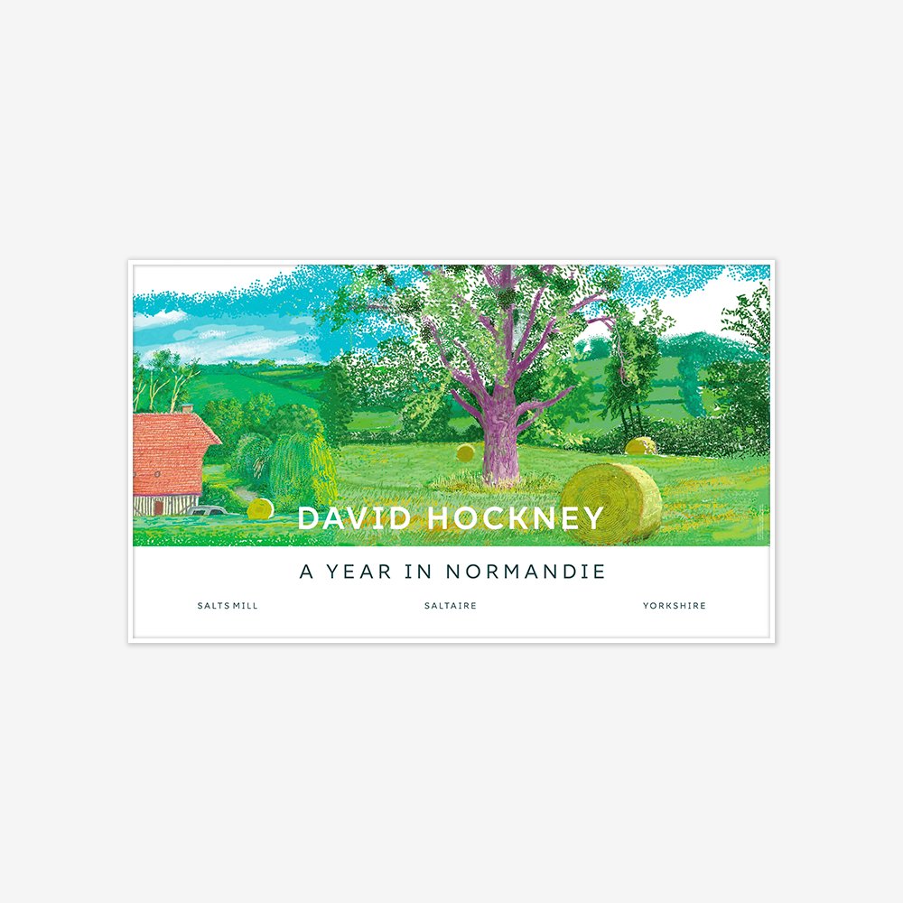 [액자포함] A Year in Normandie Poster by David Hockney (Purple Tree)