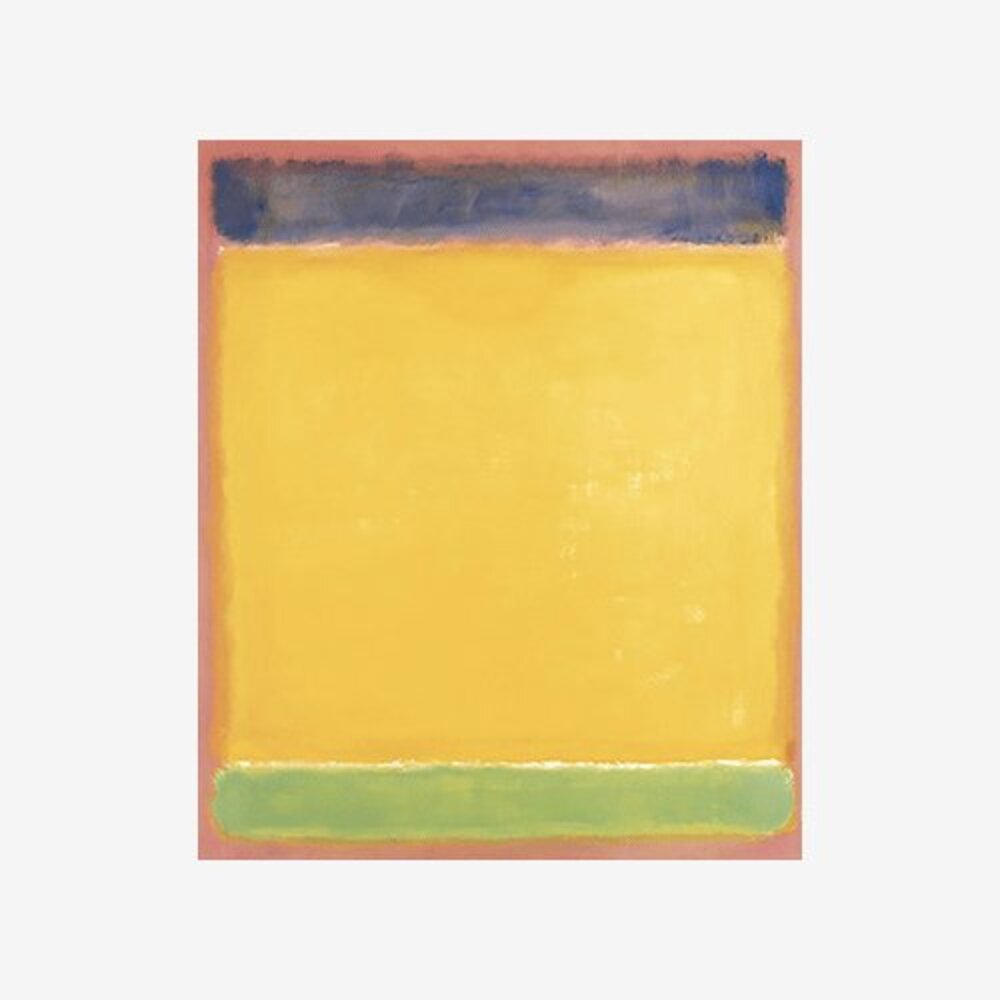 Untitled (Blue Yellow Green on Red)