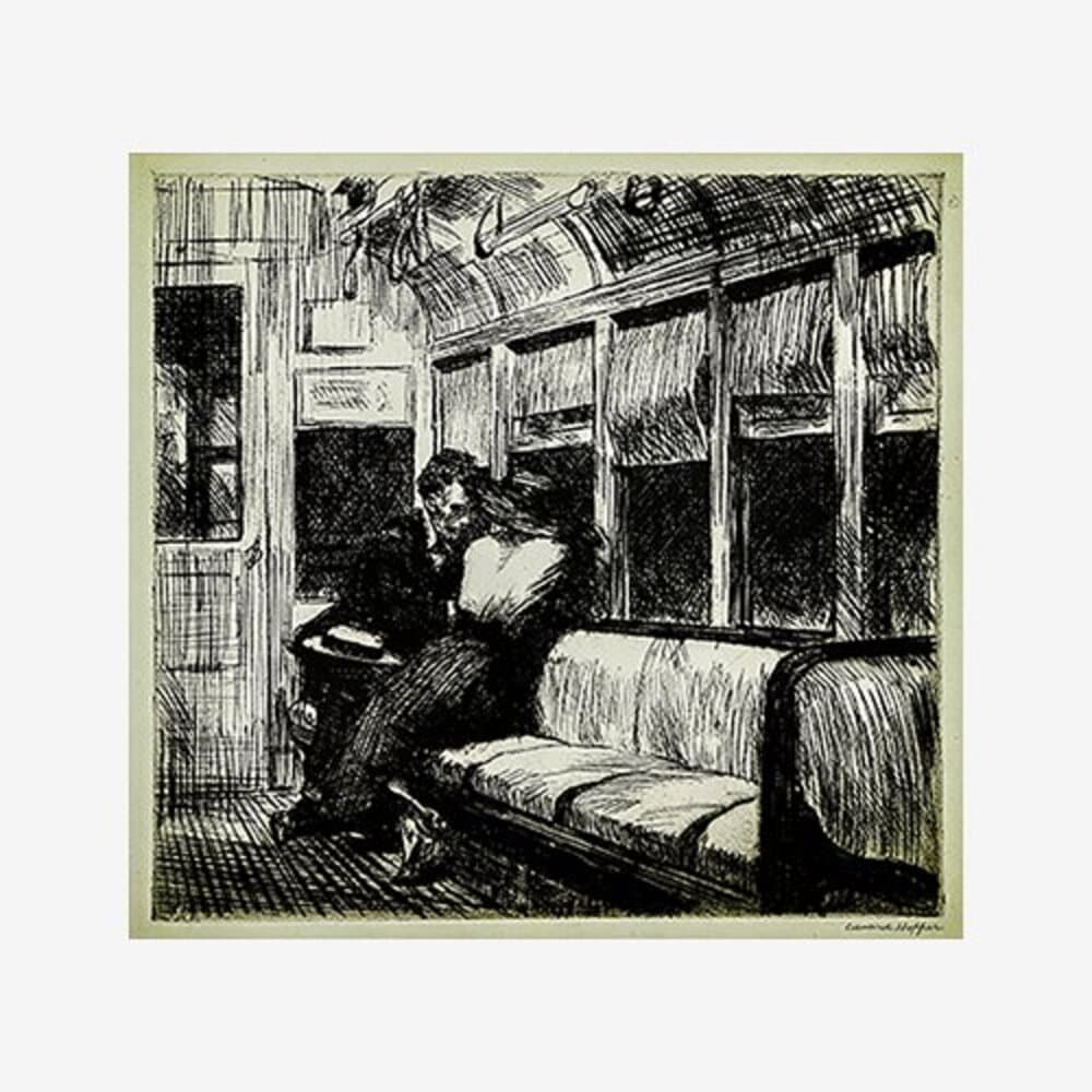 NIGHT ON THE EL TRAIN, 1918