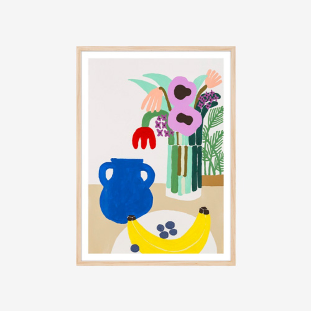 [액자포함] Blueberries and Banana