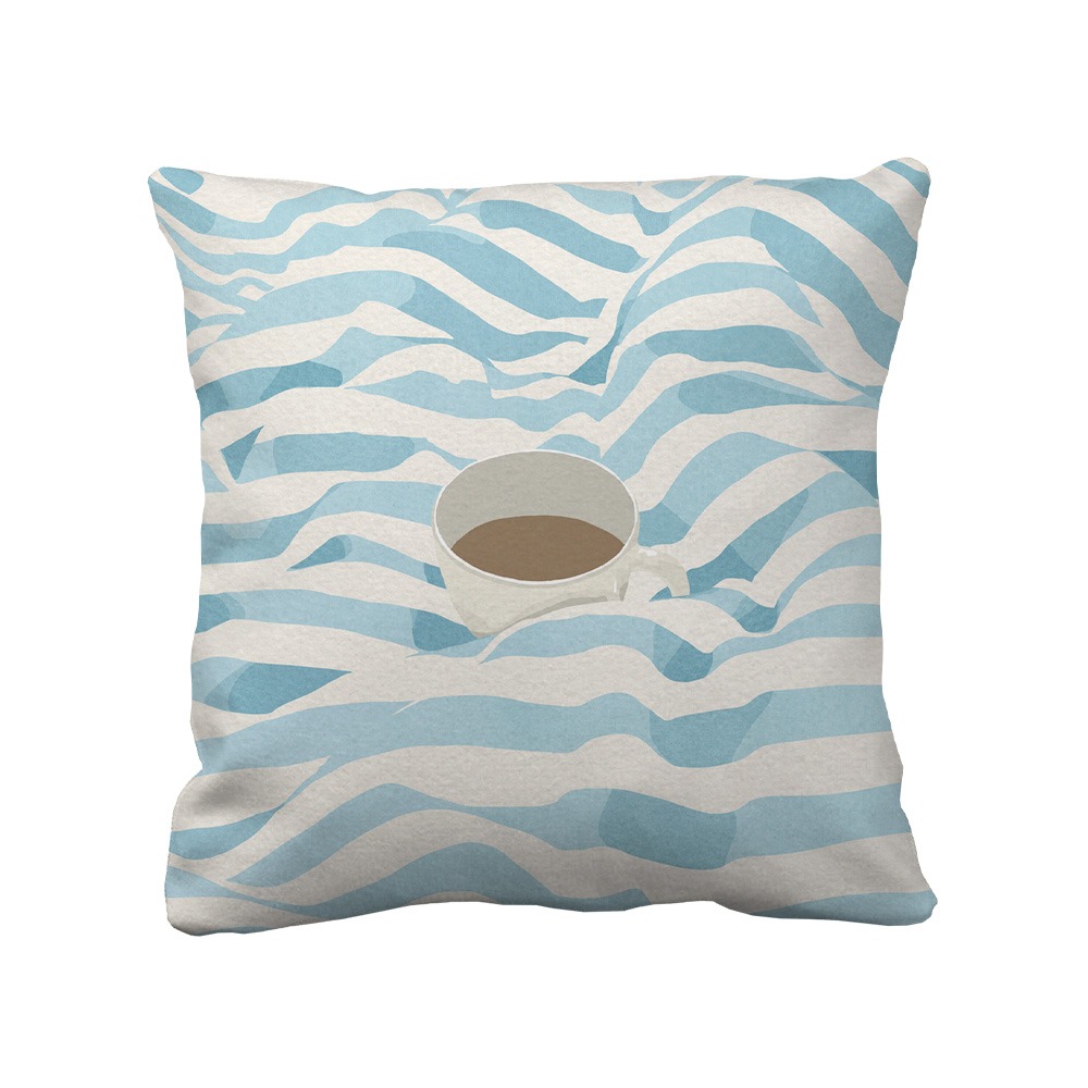 [CUSHION COVER] Coffee in bed