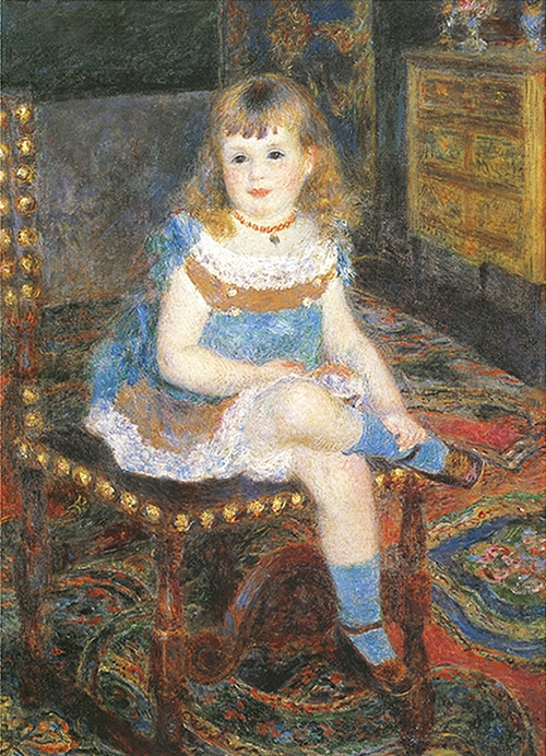 Mademoiselle georgette charpentier seated