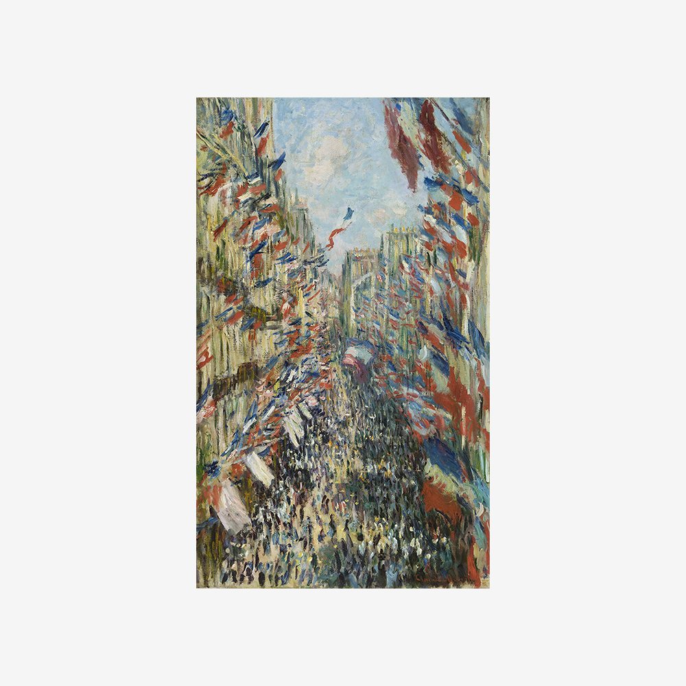 The Rue Montorgueil in Paris. Celebration of June 30, 1878