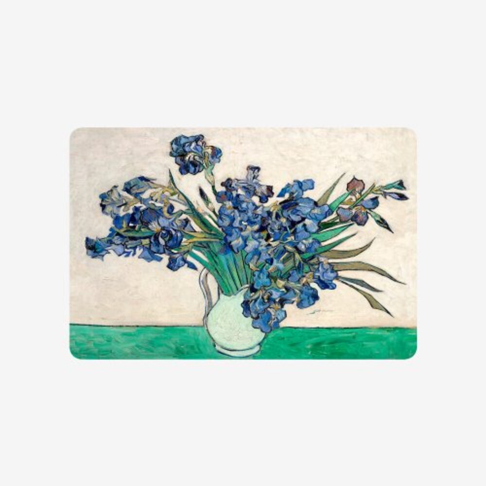[TABLE MAT] Vase with Iris(White)