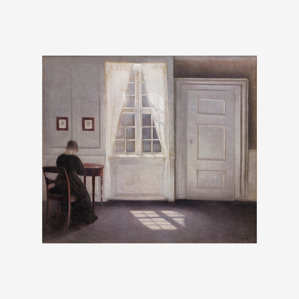 A Room in the Artist&#039;s Home in Strandgade, Copenhagen, with the Artist&#039;s Wife