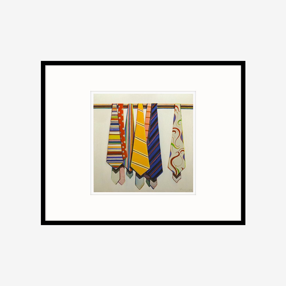 [FRAME] row of ties