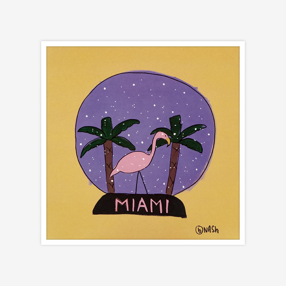 [FRAME] Miami Snow Globe