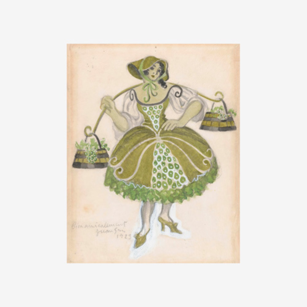 Shepherdess, for the Ballet Les Tentations de la Bergere 1923
