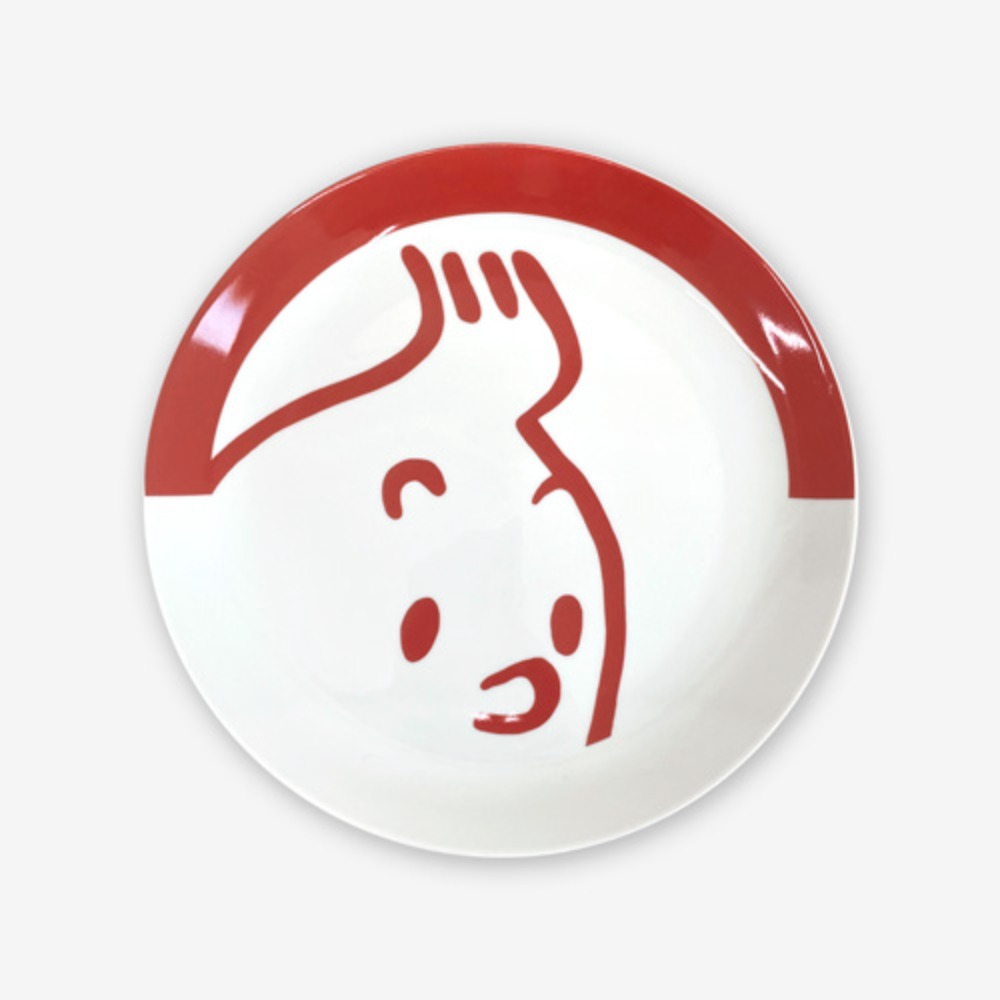 [PLATE] TINTIN Red Dinner Plate