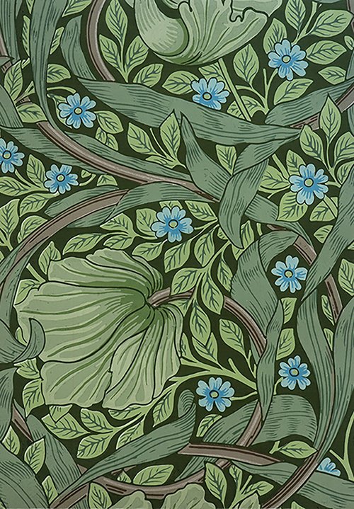 Wallpaper sample with Forget Me Nots