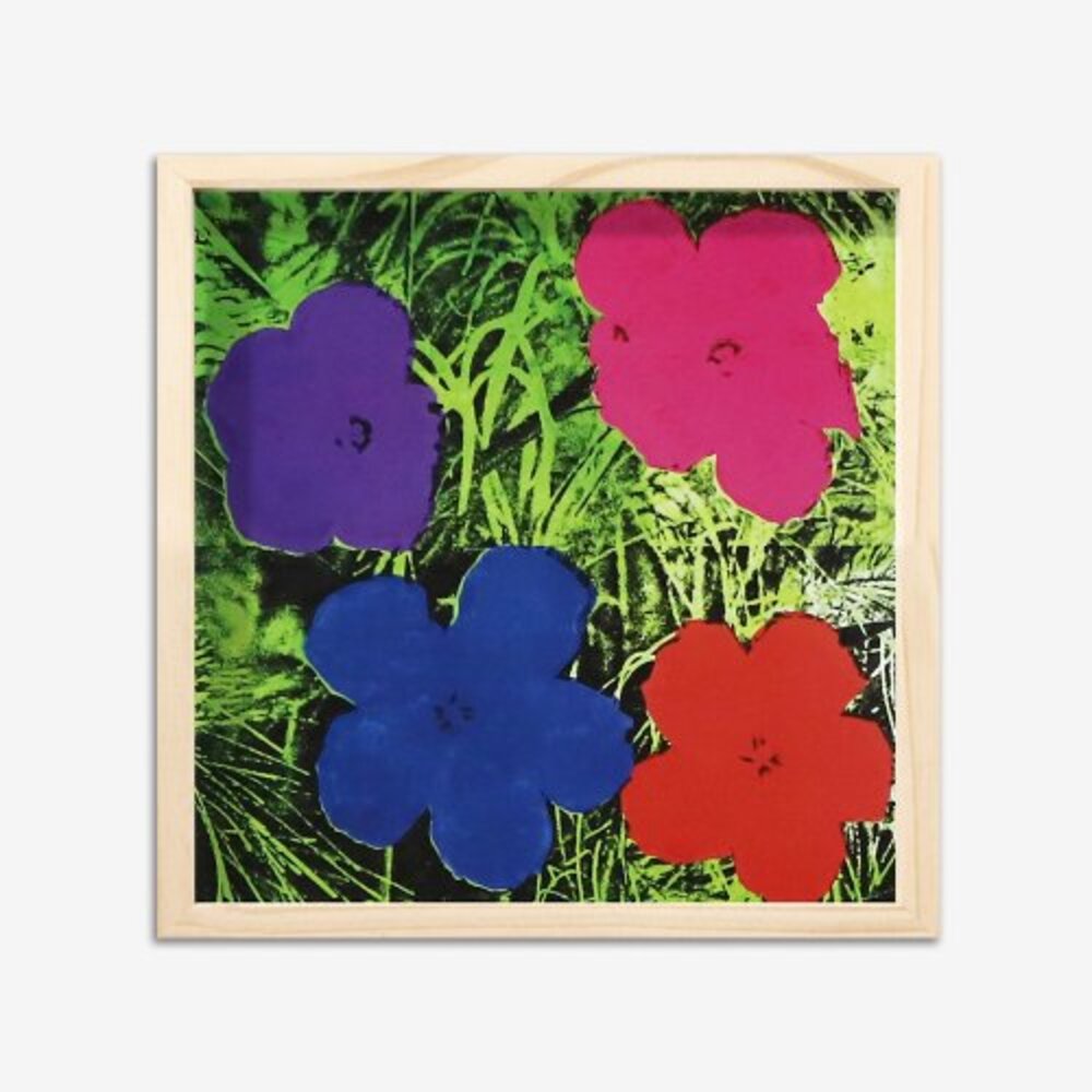 [액자포함] Flowers, c. 1964 (1 purple, 1 blue, 1 pink, 1 red)