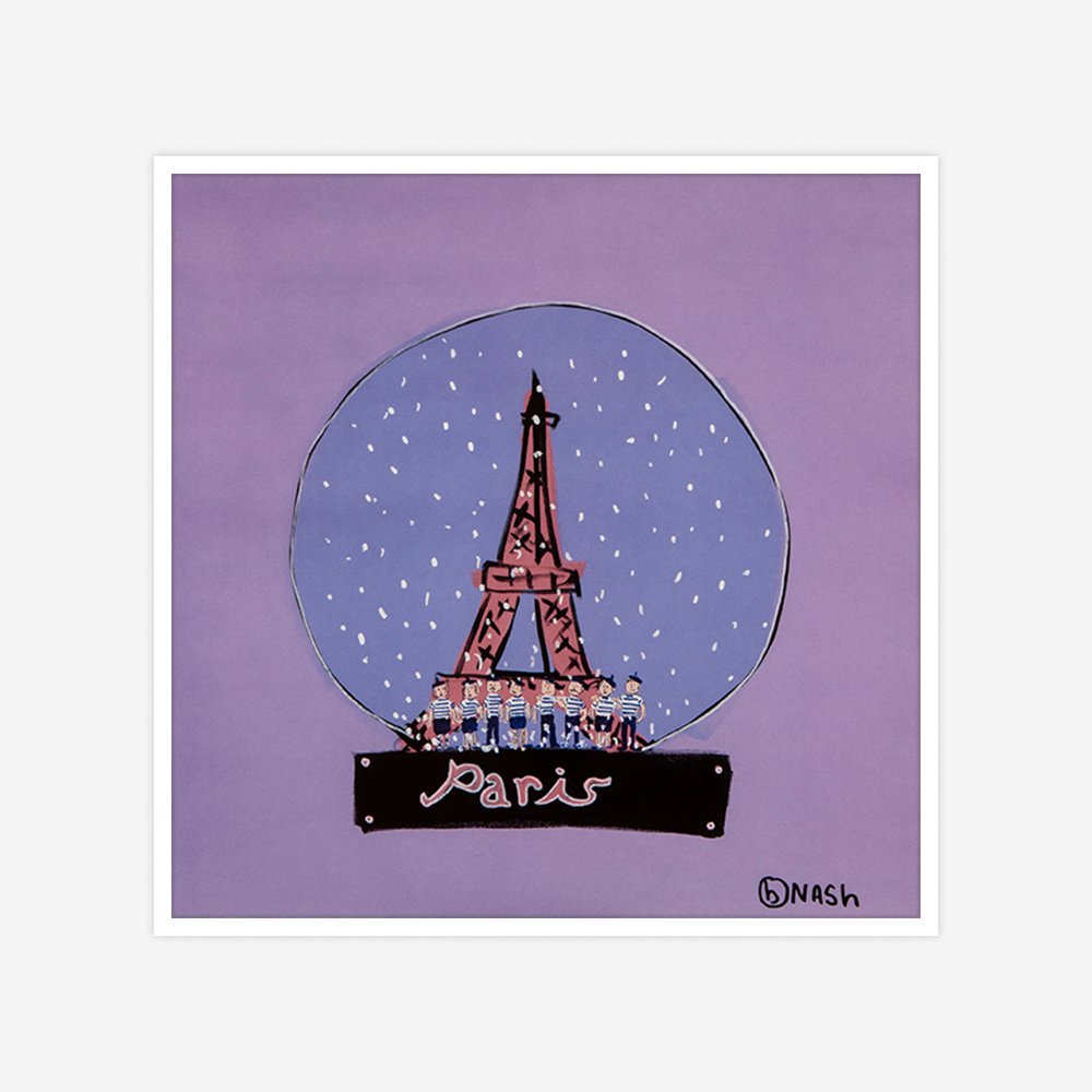 [액자포함] Paris Snow Globe