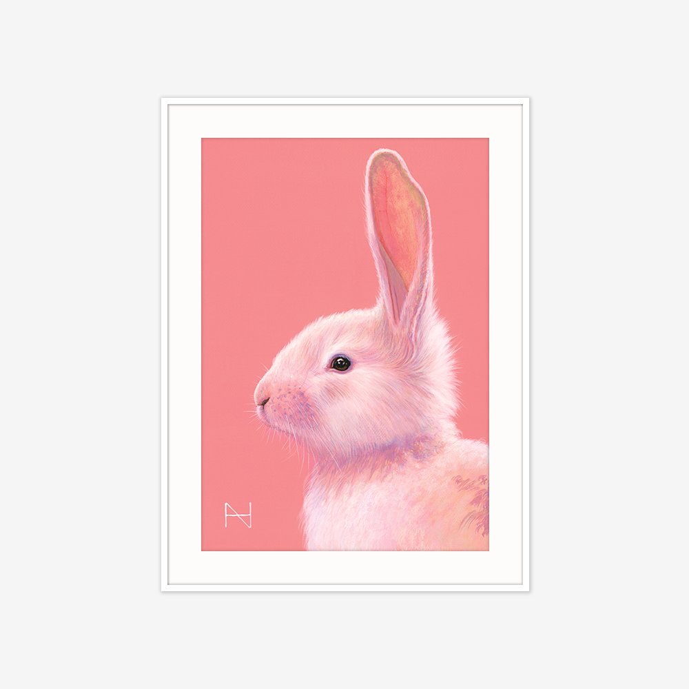 [액자포함] It is Spring_Rabbit(pink)