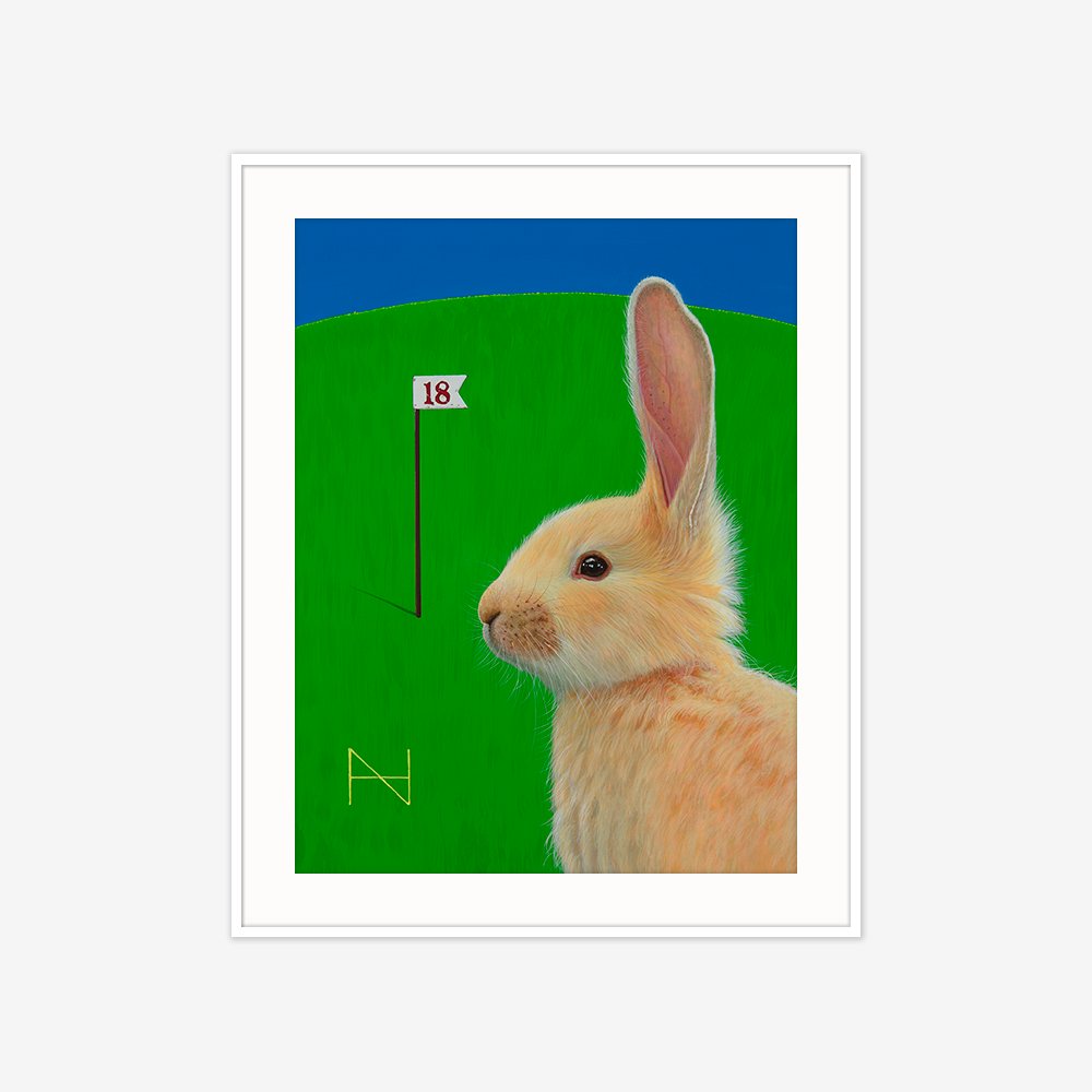 [액자포함] The Rabbit(green field)