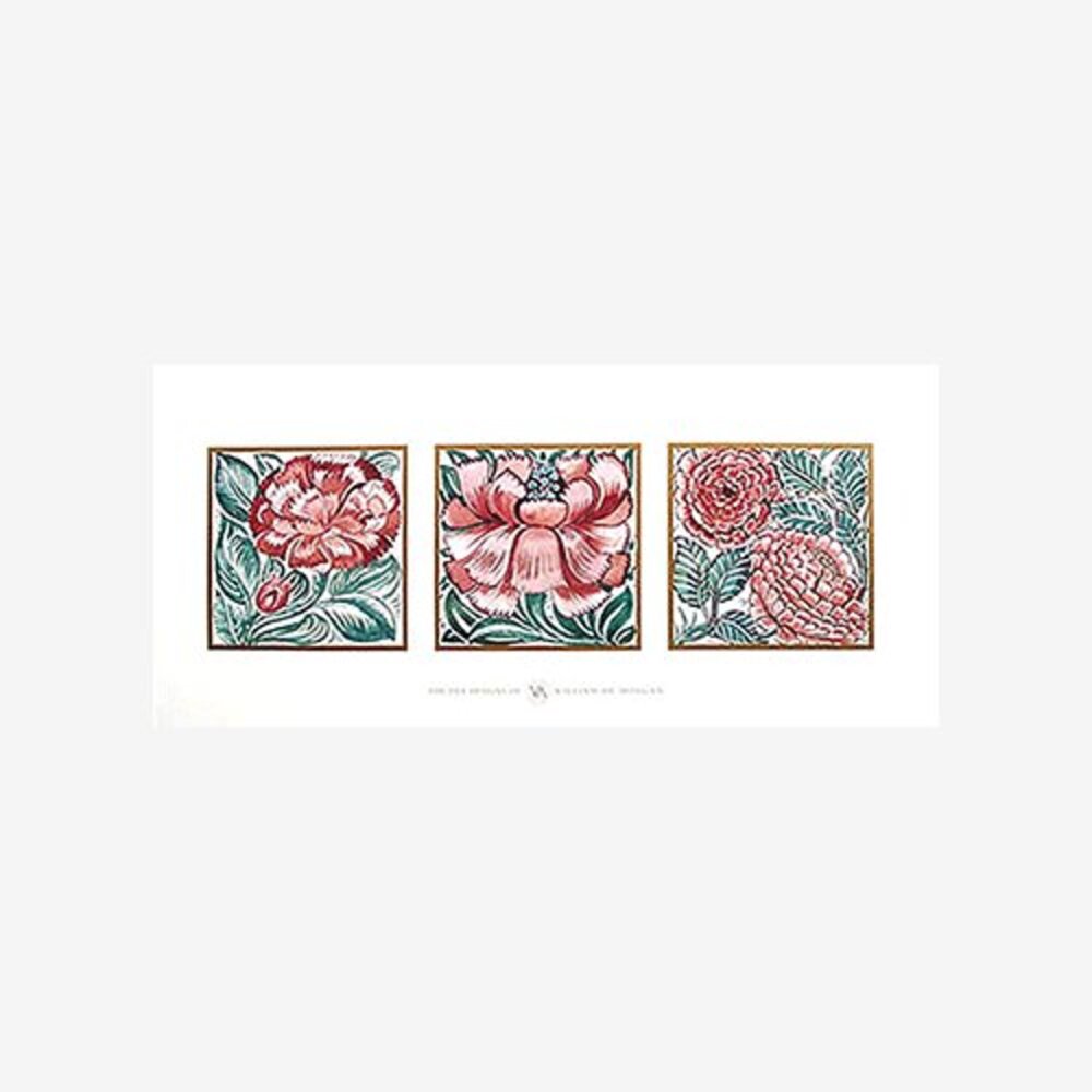 Three Floral Lile Design in Rose