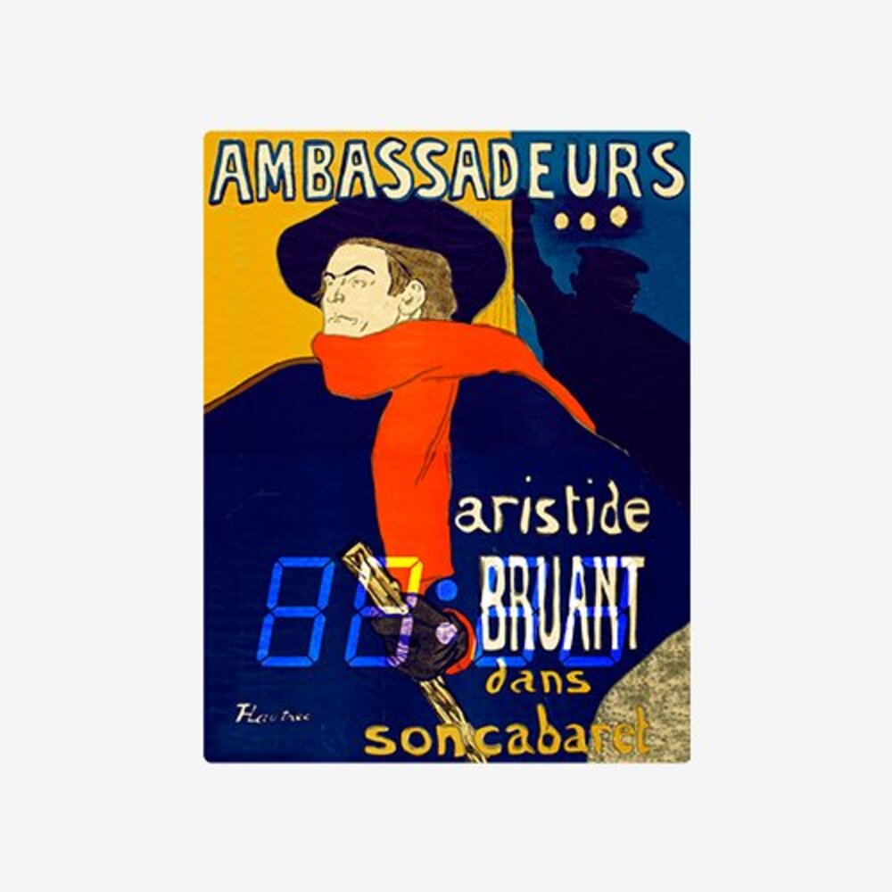 [LED시계] Ambassadeurs (Aristide Bruant dans son cabaret), 1892