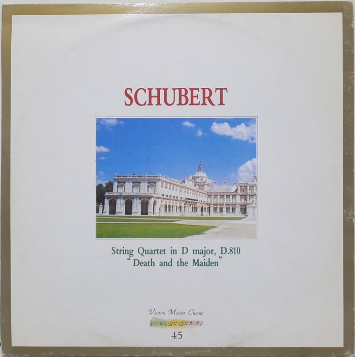 SCHUBERT / String Quartet in D major, D.810 &quot;Death and the Maiden&quot;