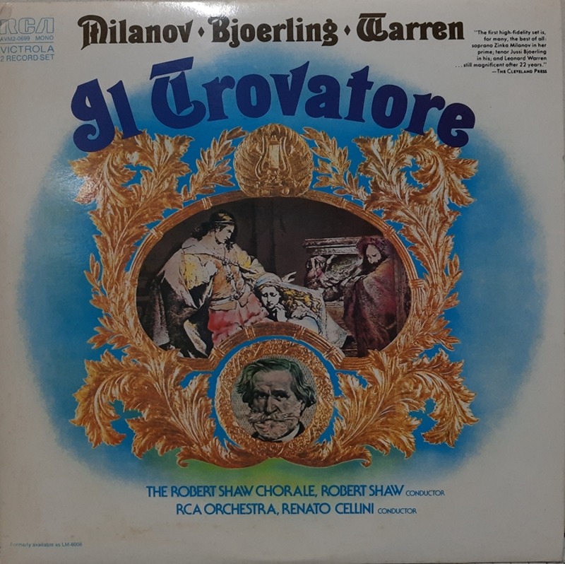 Verdi : Il Trovatore Renato Cellini Robert Shaw 2LP