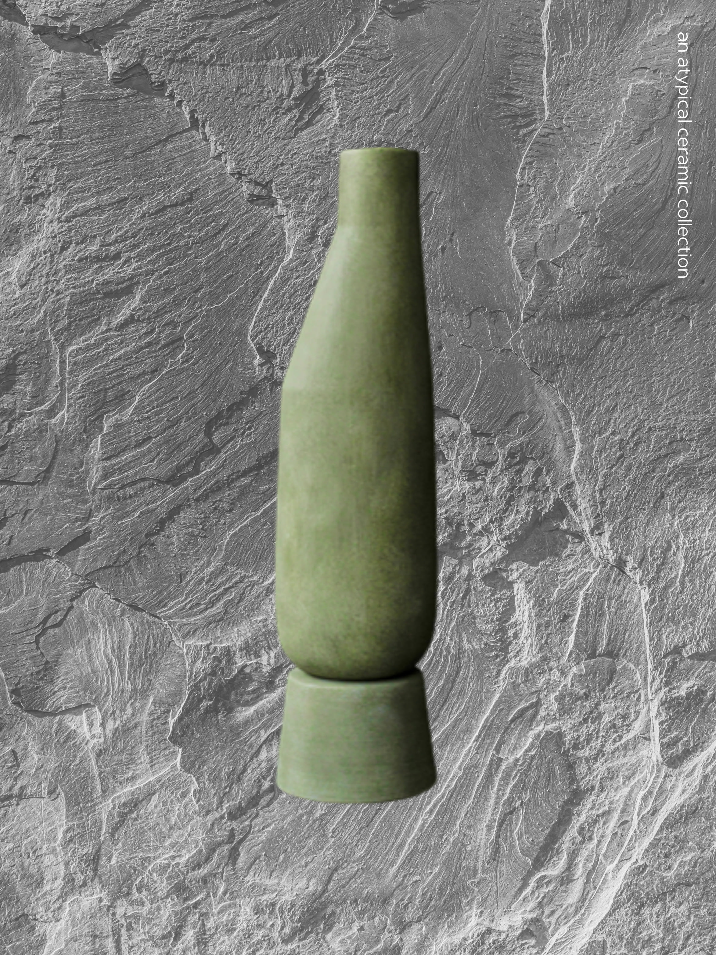 Morocco Green Ceramic Vase