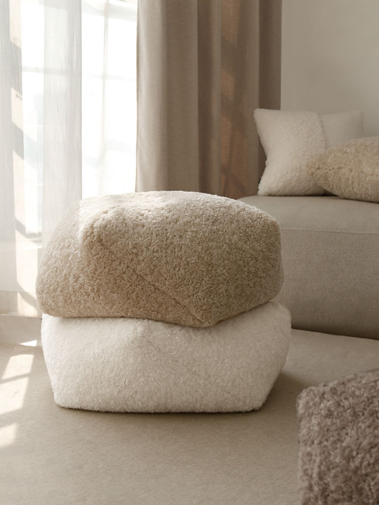 Soft wool cushion stool (3type)