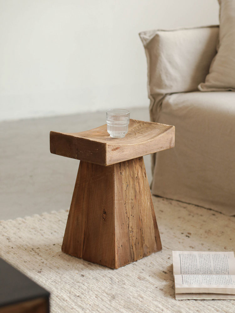 Old pine vintage Stool