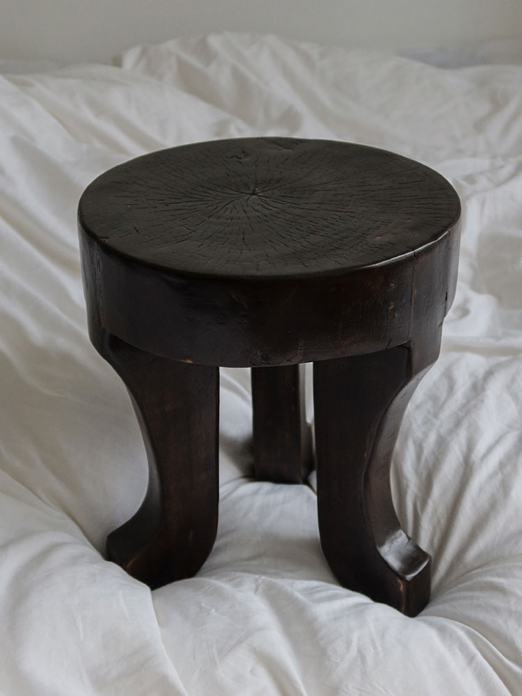 Paulownia carbonized Stool