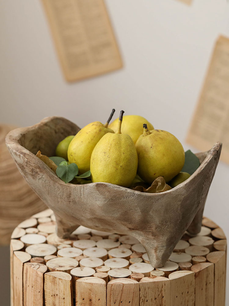 Retro wooden Fruit flate