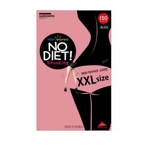 NO DIET 감성텍스 150D 팬티스타킹 빅사이즈 XXL-블랙 - 둥짱양말