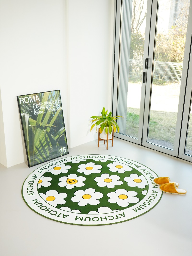 Bloom Daisy Forest Green Rug