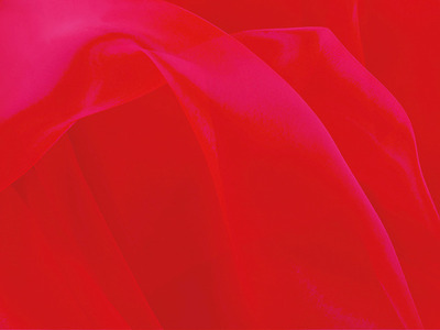 CRYSTAL ORGANZA FLUORESCENT RED