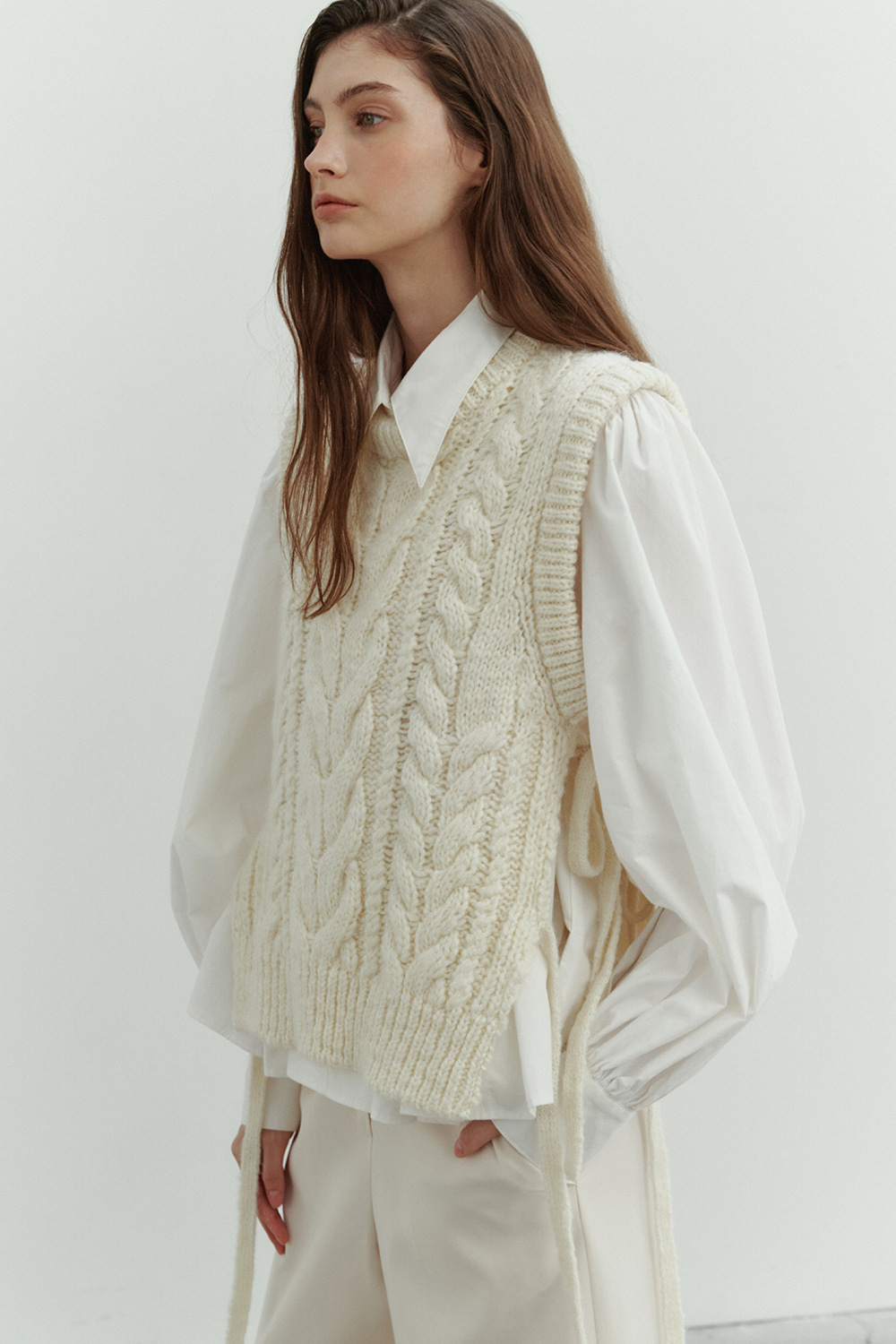 MOHAIR TWISTED KNIT_TT3W301IV