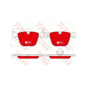 BMW 1시리즈 E82 1M 쿠페 11-12 N54B30A TRW GDB1502DTE 브레이크 패드 뒤 세트